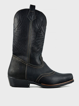 Męskie Wysokie Skórzane Kowbojki Desque
