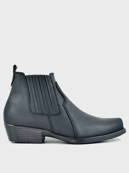 Męskie Skórzane Kowbojki Desque Czarne 413