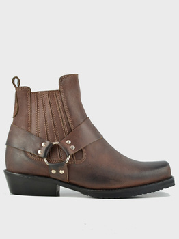 Skórzane buty motocyklowe KST brąz