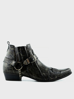 Męskie Skórzane Kowbojki Desque Czarne