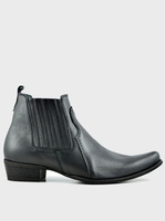 Męskie Skórzane Kowbojki Desque Czarne 1220 bez łańcucha